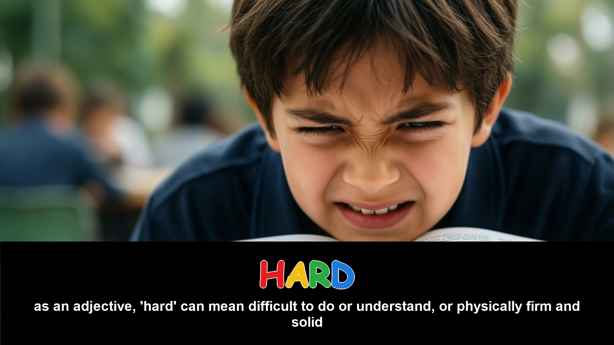 English Illustration for hard